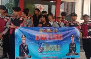 HUT ke-75 Humas Polri, Polresta Karawang Gelar Donor Darah Bersama Insan Media
